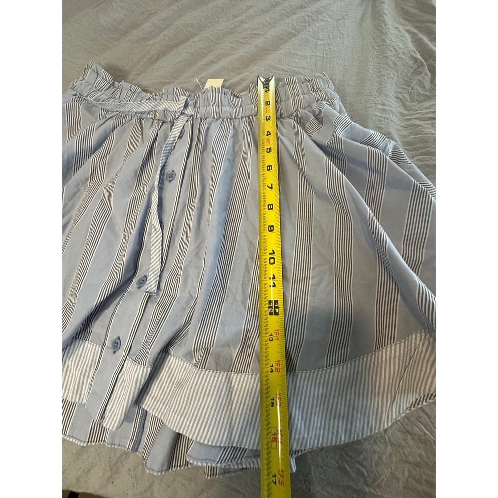 Aerie boxer skort striped white Waist Large NWT - Picture 7 of 9